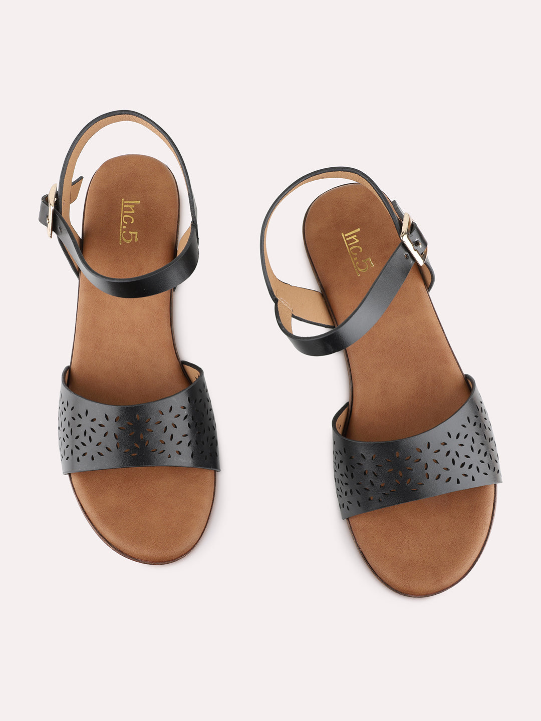 Womens Black Casual Solid Pattern Round Toe shape Platform Heels