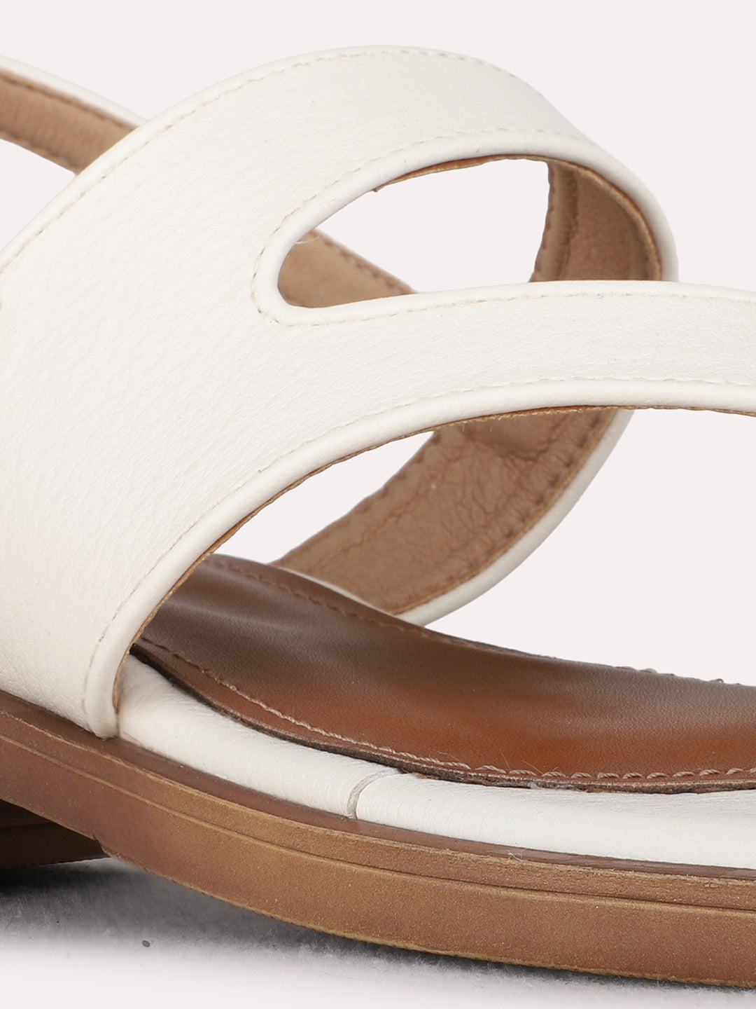 Womens Beige Casual Solid Round Toe Block Heels