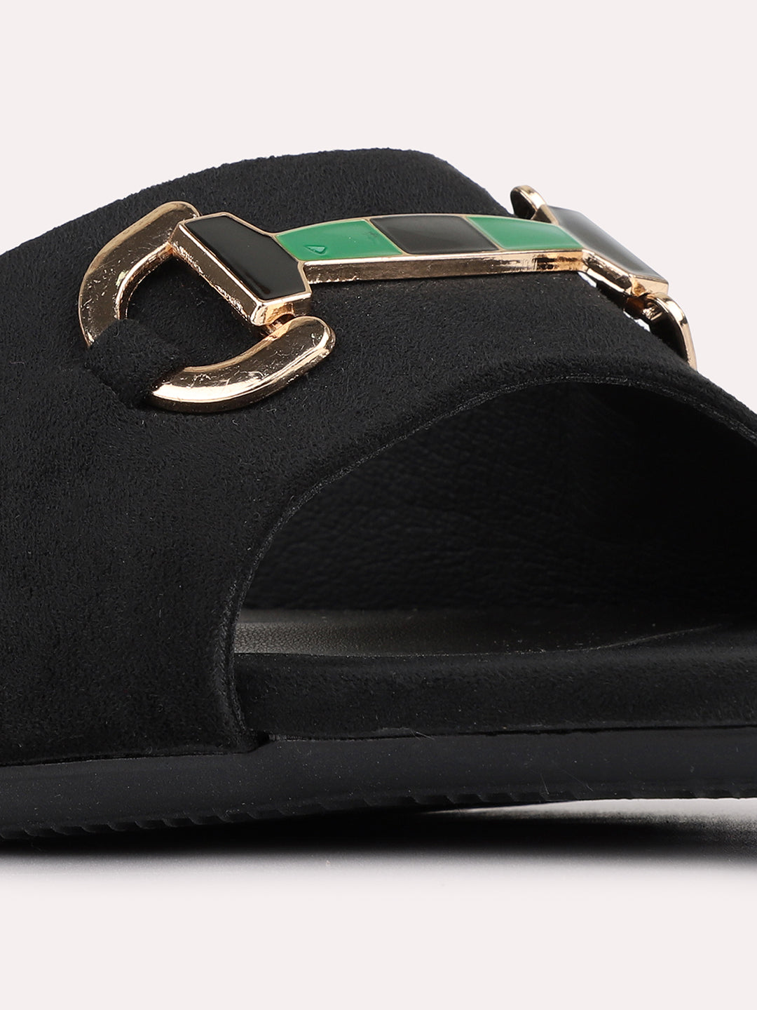Womens Black Casual Solid Square Toe Block Heels