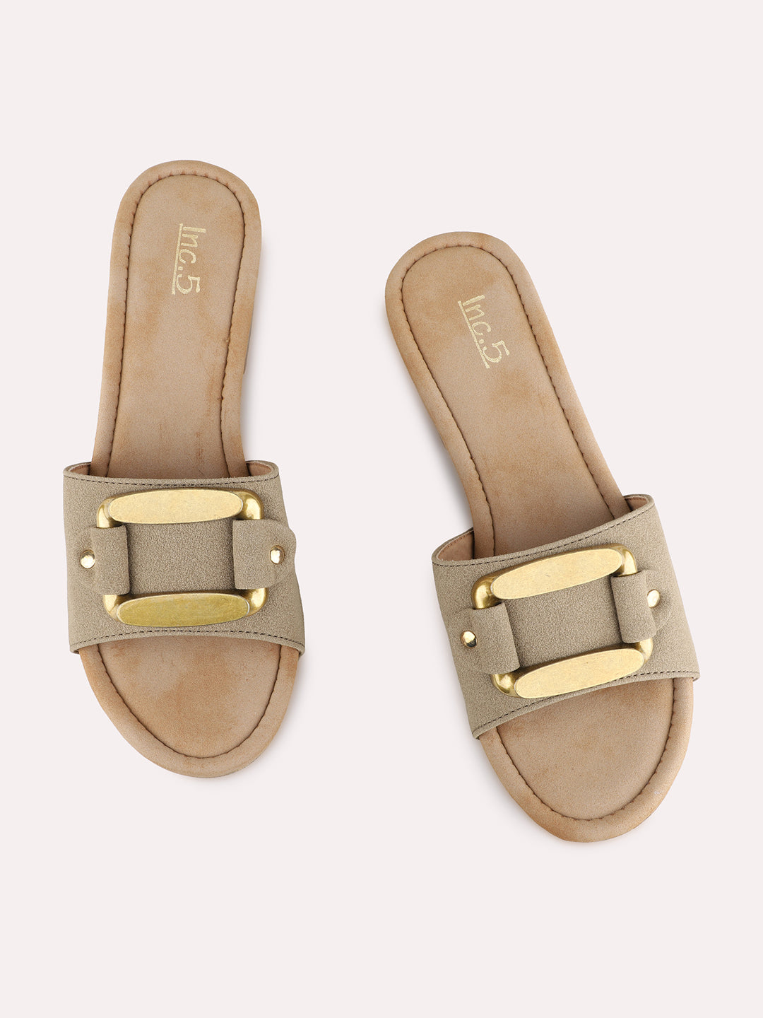Womens Green Casual Solid Round Toe Block Heels
