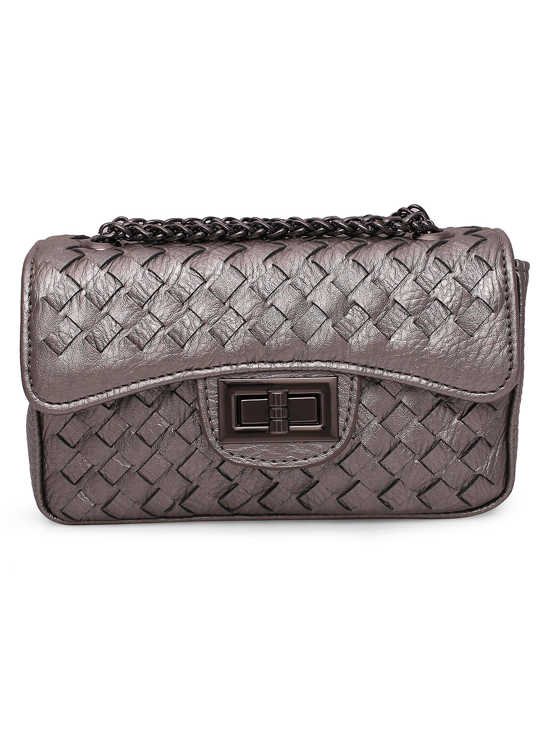 Inc.5 Women Grey  Textured Sling Bag