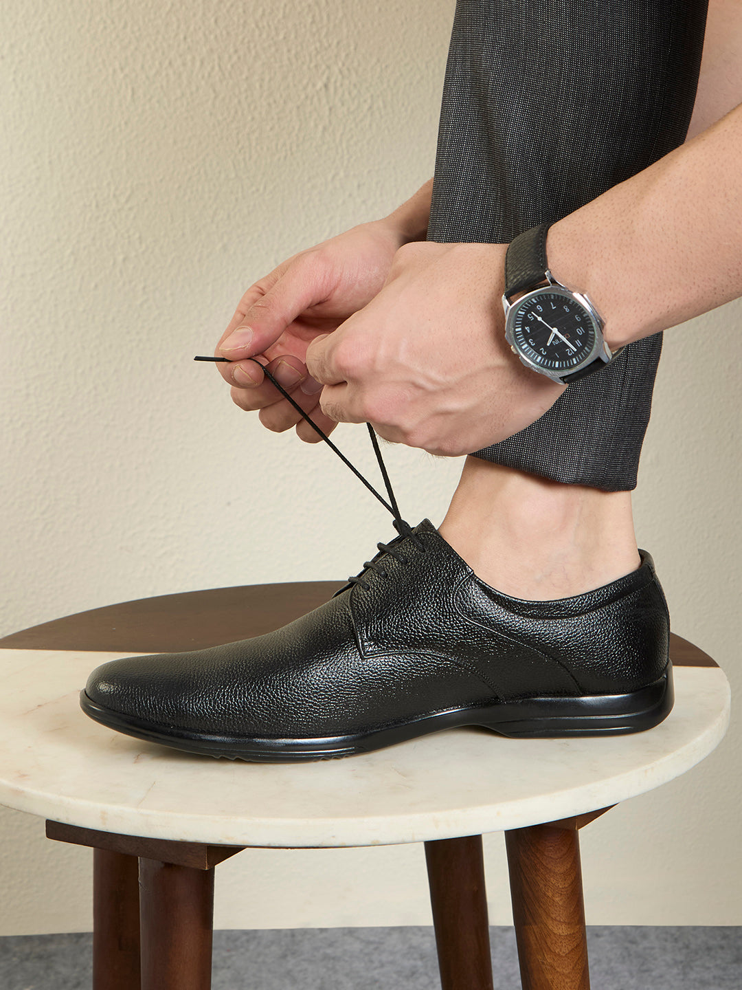 Office Lace Up-Black