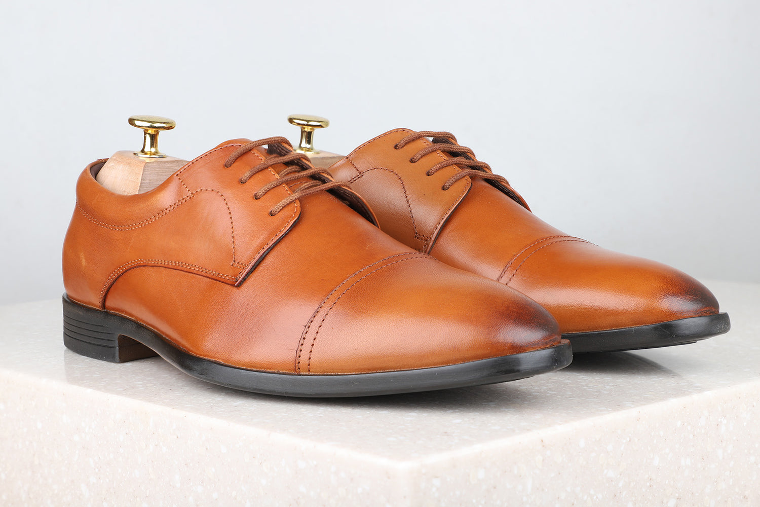 Privo Formal Lace Up- Tan For Men