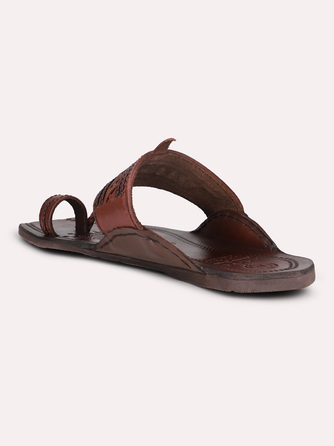 Privo Brown Kolhapuris Sandal for Men