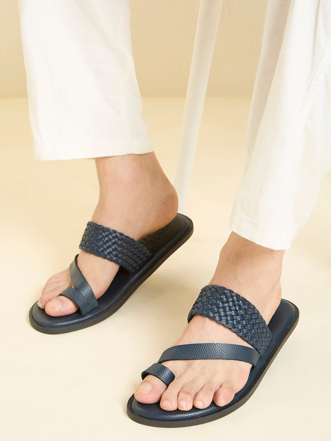 Privo Blue One Toe Casual Sandal For Men