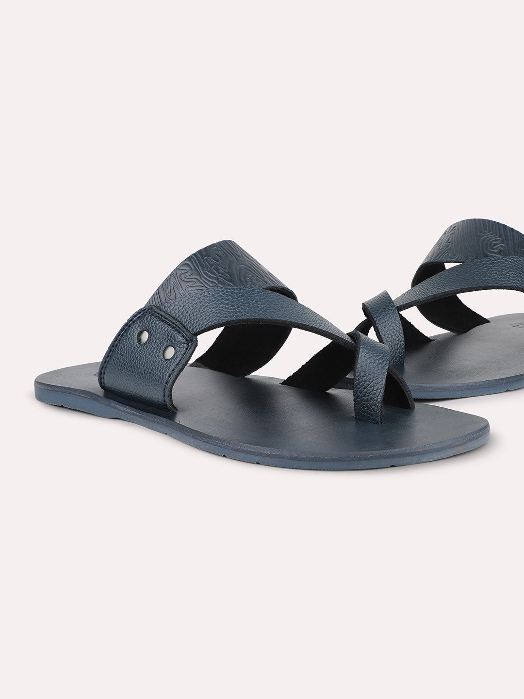 Privo Blue One Toe Casual Sandal For Mens