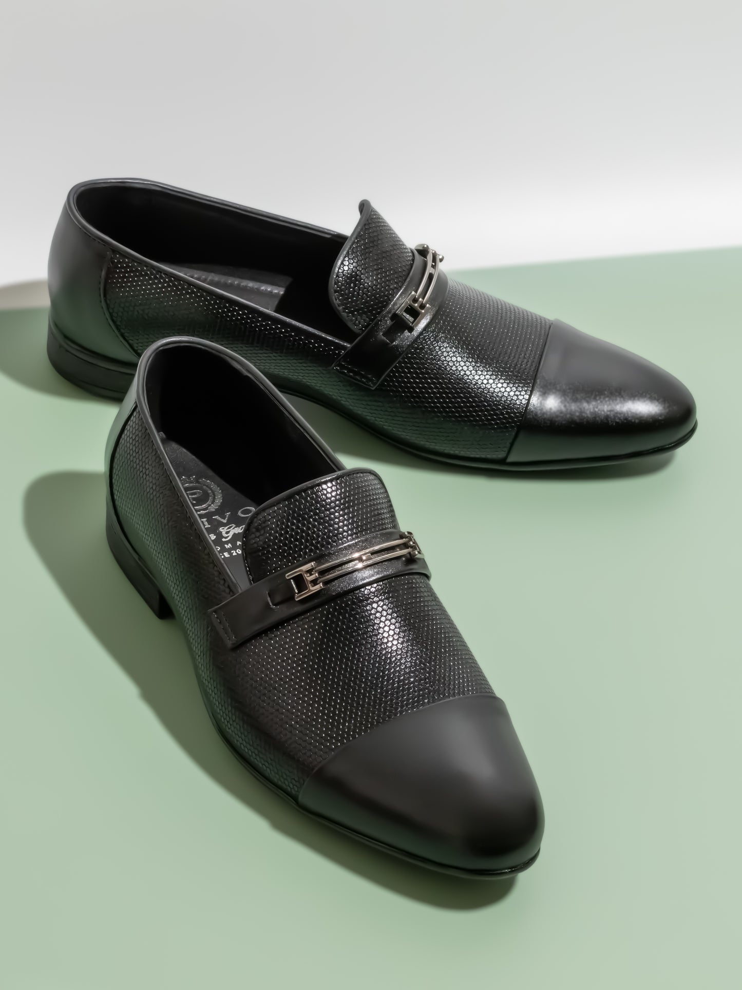 Privo Black Formal Slipon For Mens