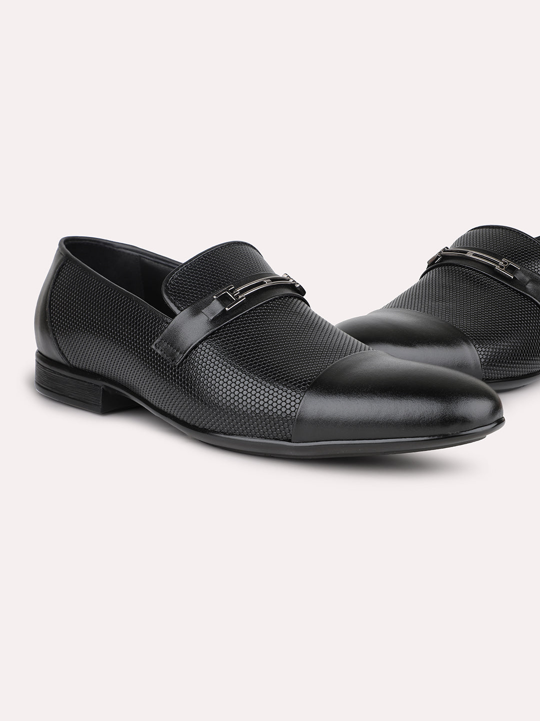 Privo Black Formal Slipon For Mens