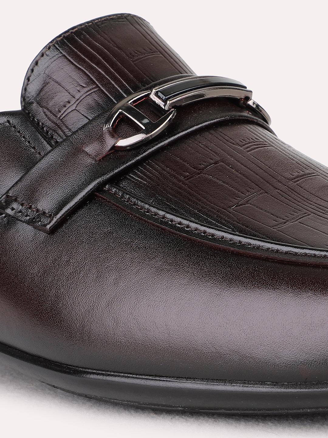 Mens Red Formal Solid Pointed Toe Loafer Shoes