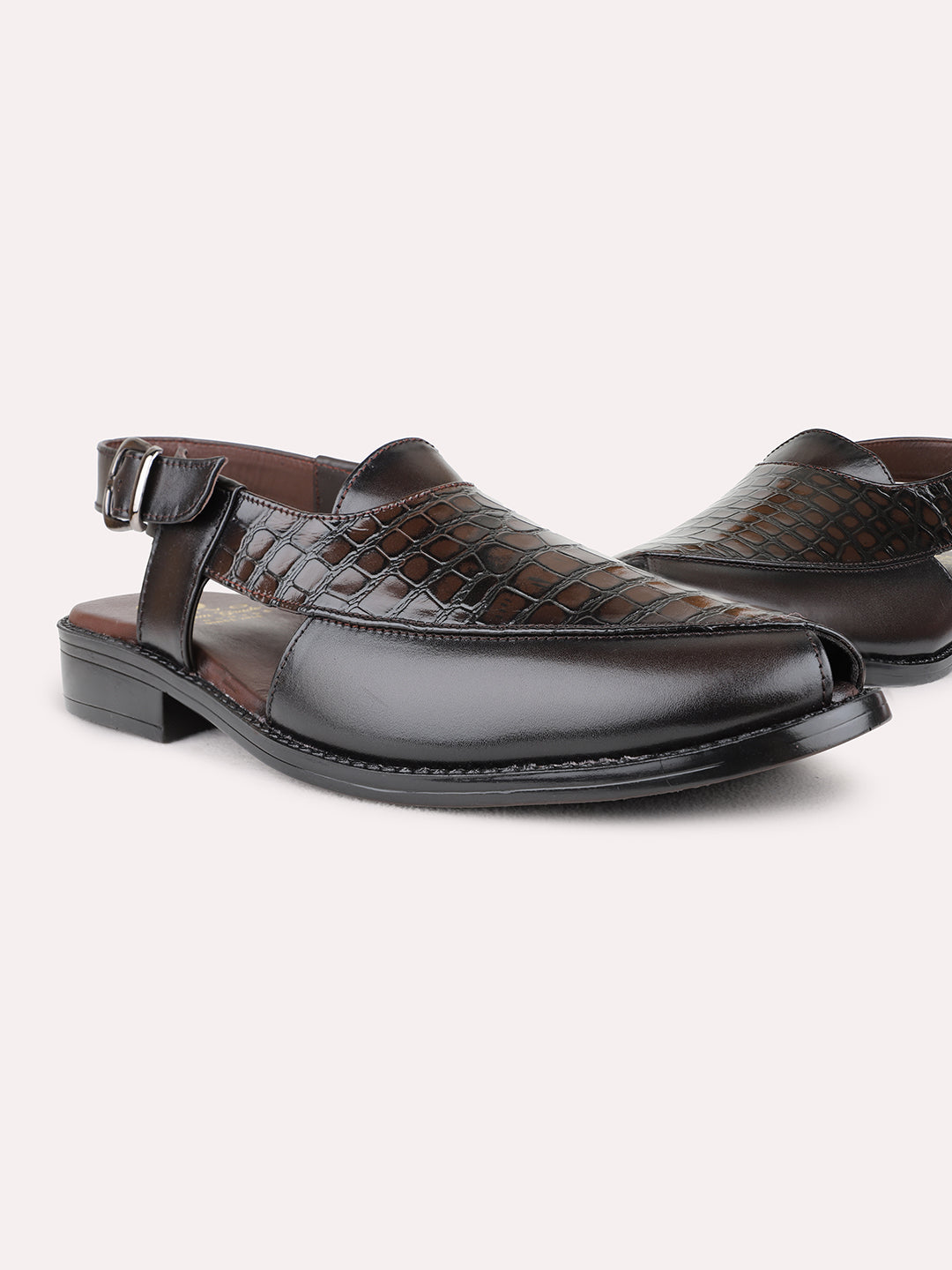Buy Now Mens Brown Formal Solid Round Toe Sandals Buy Now Mens Brown Formal Solid Round Toe Sandals