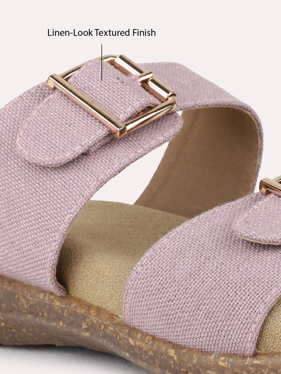 Womens Purple Casual Solid One Toe Flats