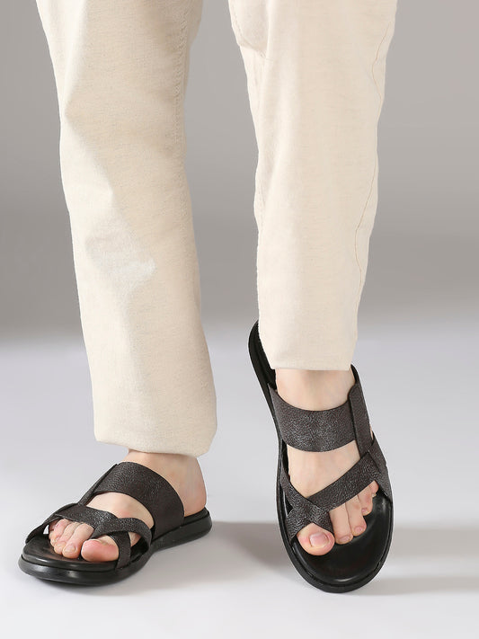 Atesber Crossed Toe Post Sandal For Men