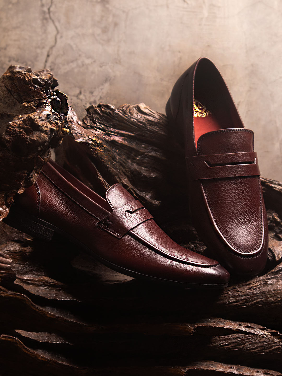 Atesber Formal Slipon-Bordo For Men