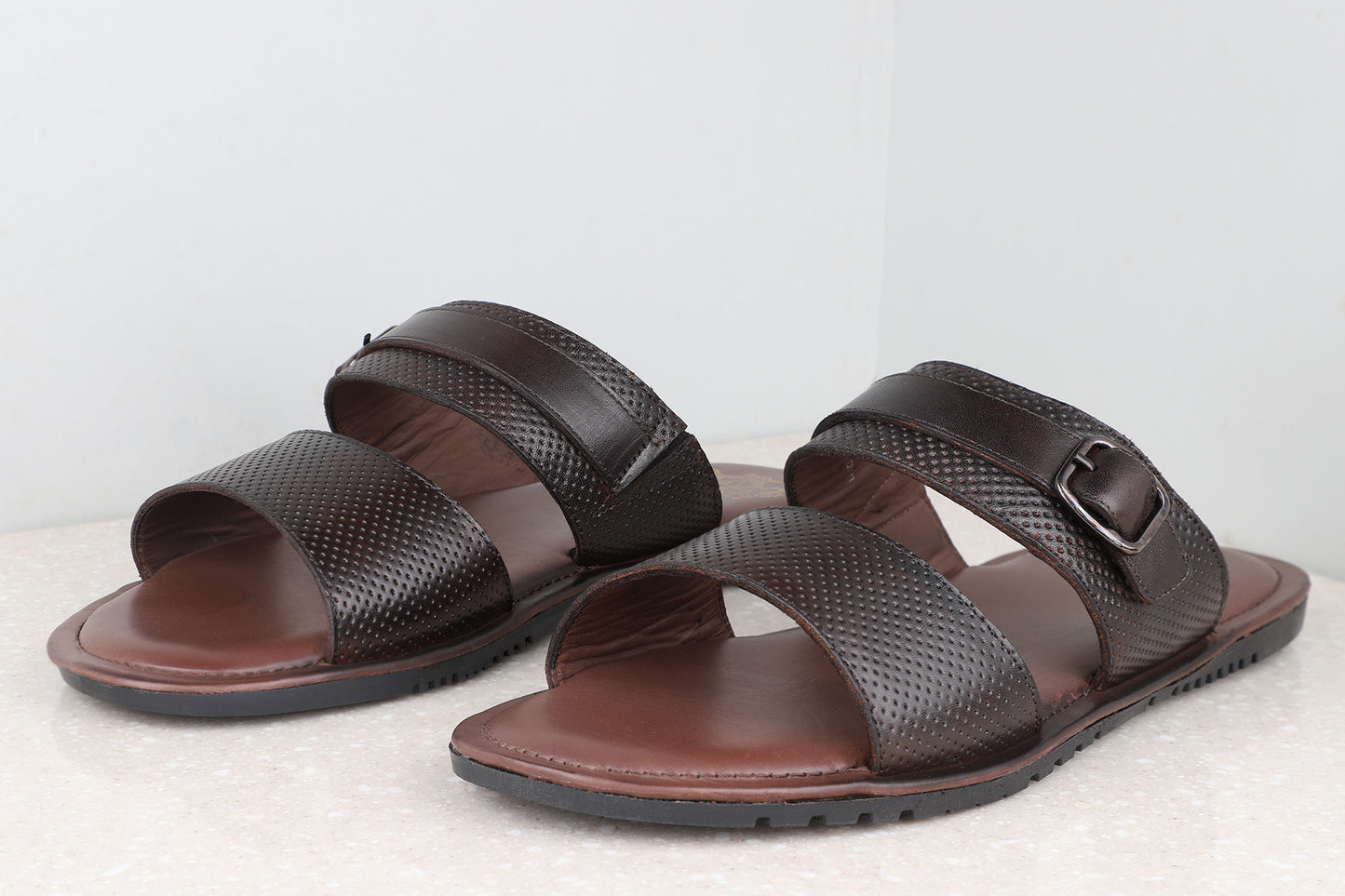 Atesber Brown Comfort Sandals For Men