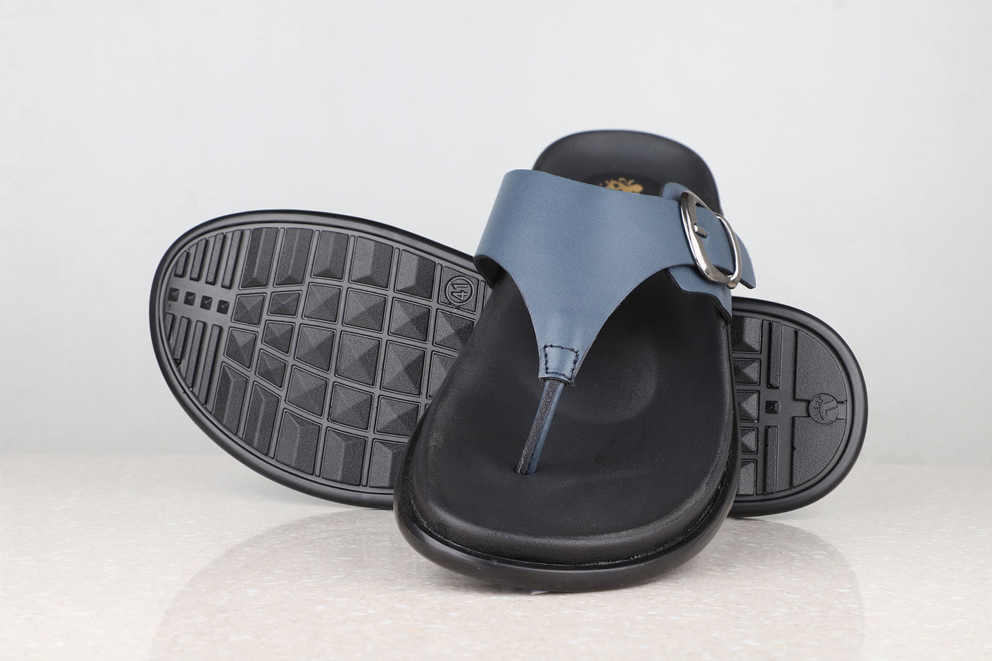Atesber Blue Comfort Sandals For Men