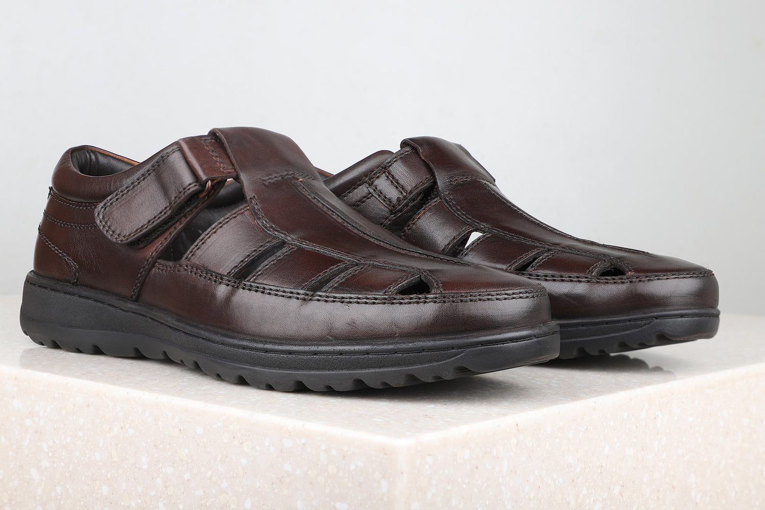 Atesber Brown Casual Sandal For Men