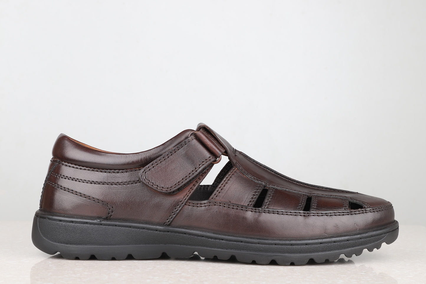 Atesber Brown Casual Sandal For Men
