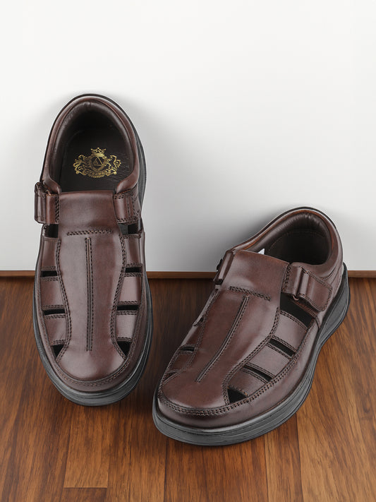 Atesber Brown Casual Sandal For Men