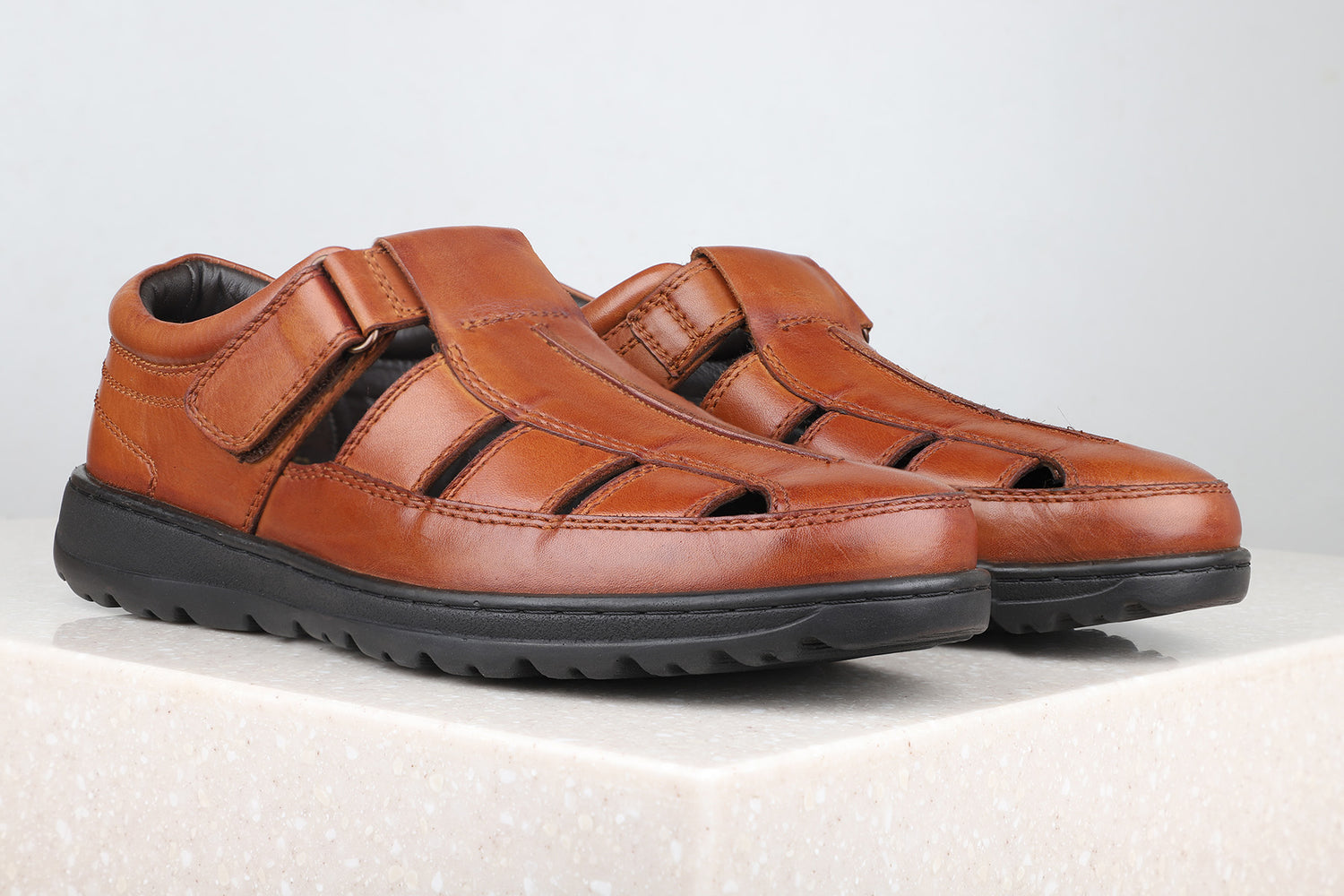 Atesber Tan Casual Sandal For Men