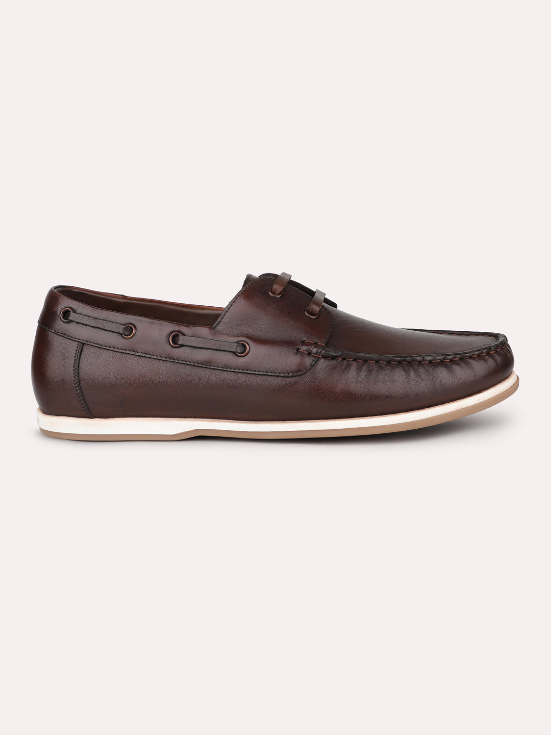 Atesber Brown Casual Lace-up Shoes For Men