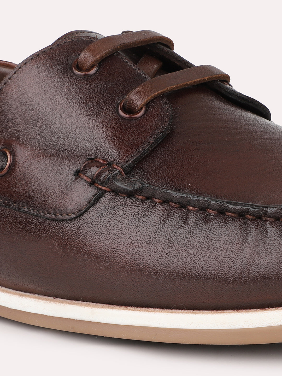 Atesber Brown Casual Lace-up Shoes For Men