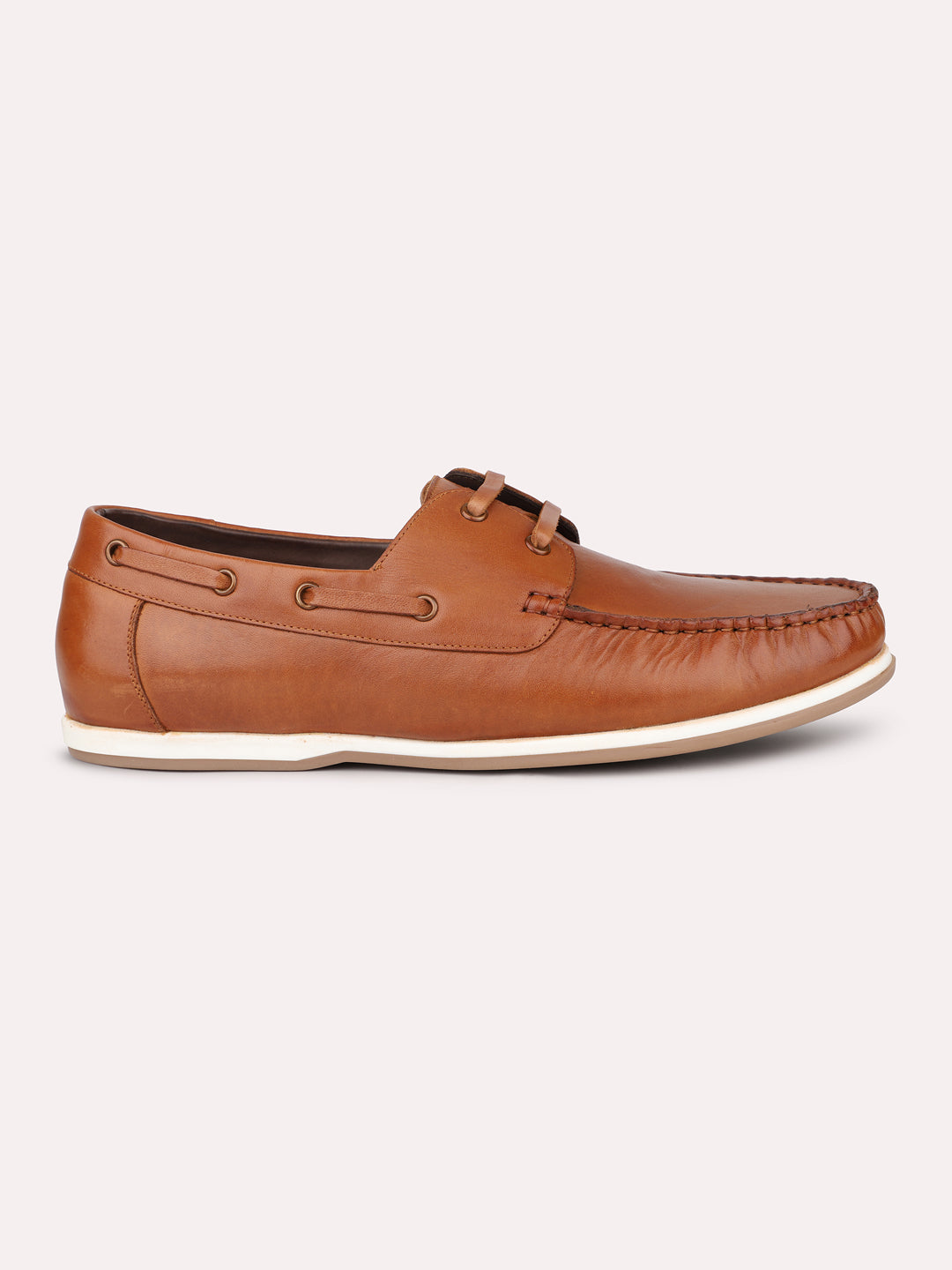 Atesber Tan Casual Lace-up Shoes For Men