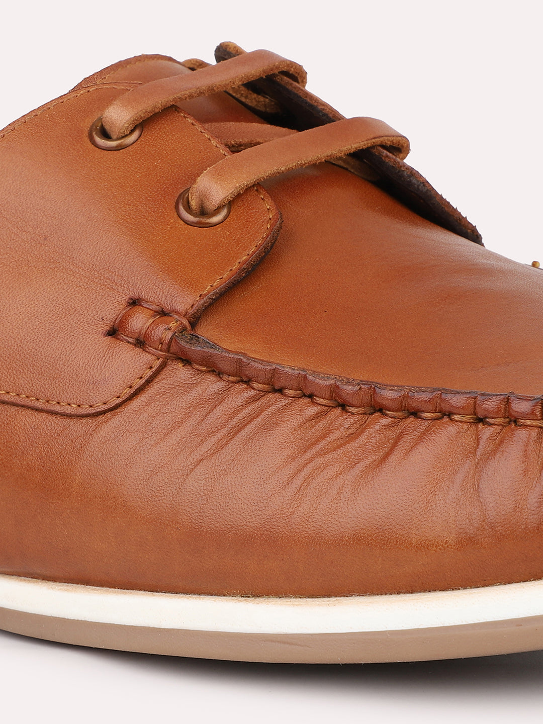 Atesber Tan Casual Lace-up Shoes For Men