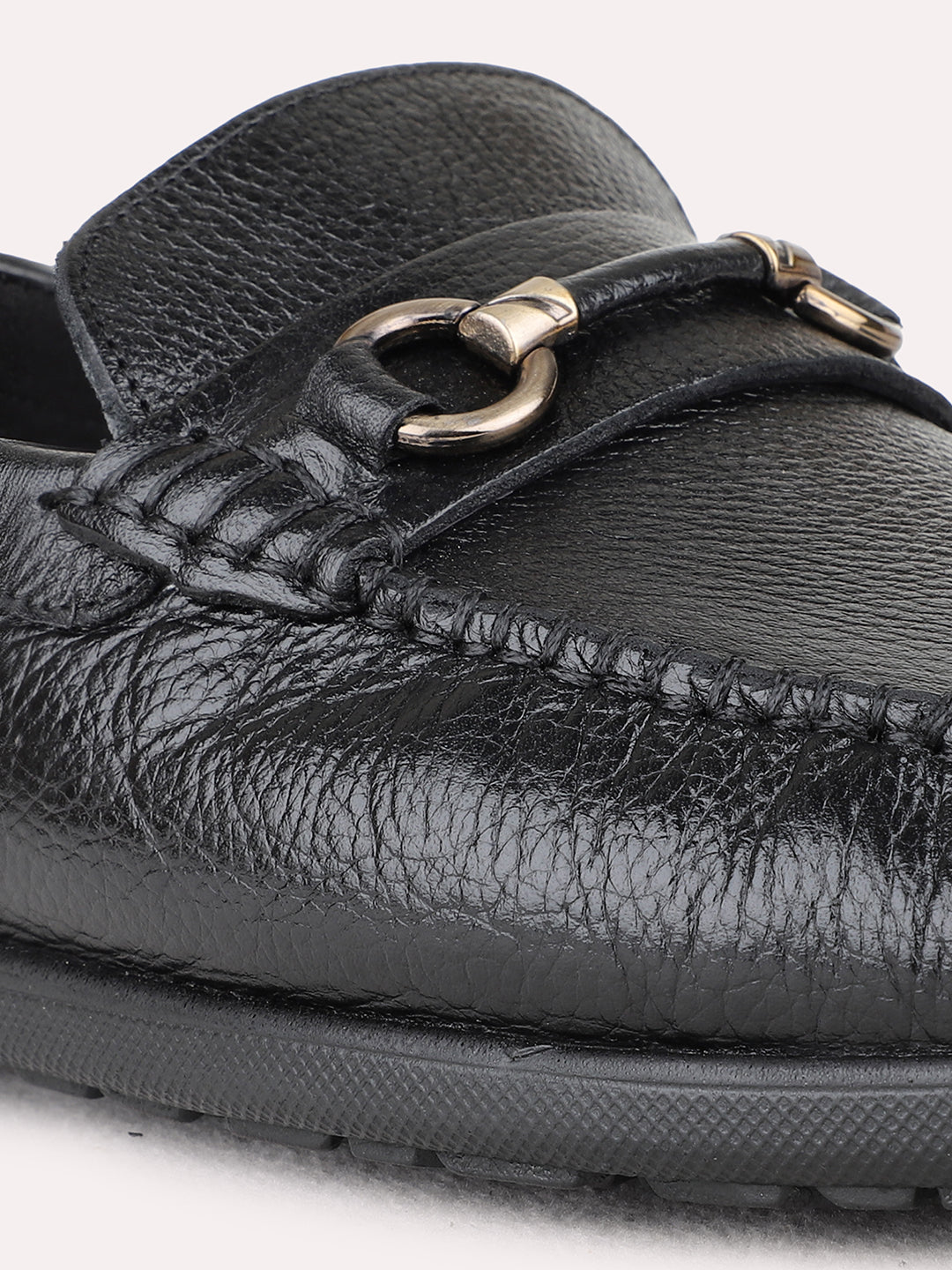 Mens Black Formal Solid Round Toe Loafer Shoes