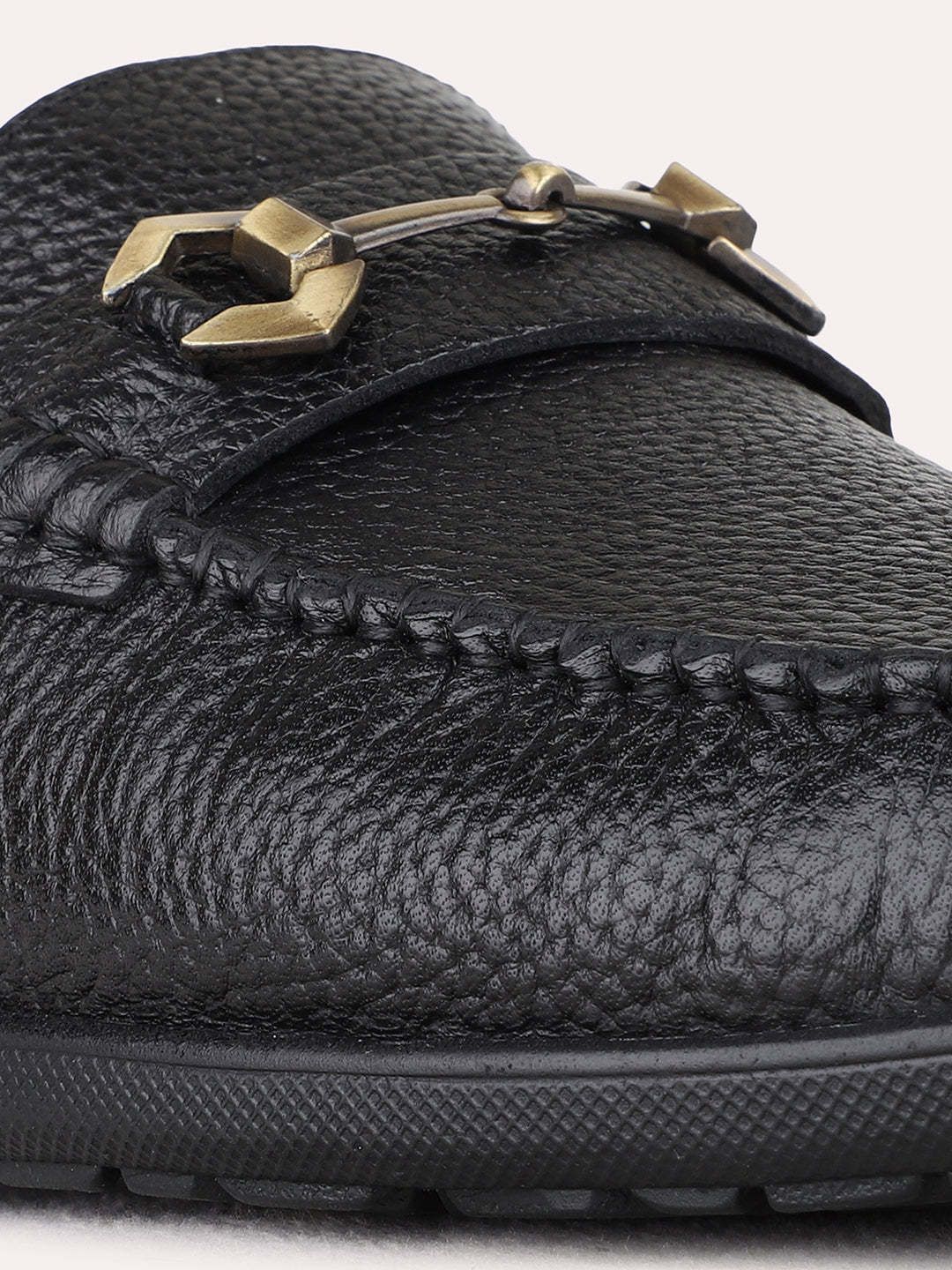 Mens Black Casual Solid Square Toe Mules