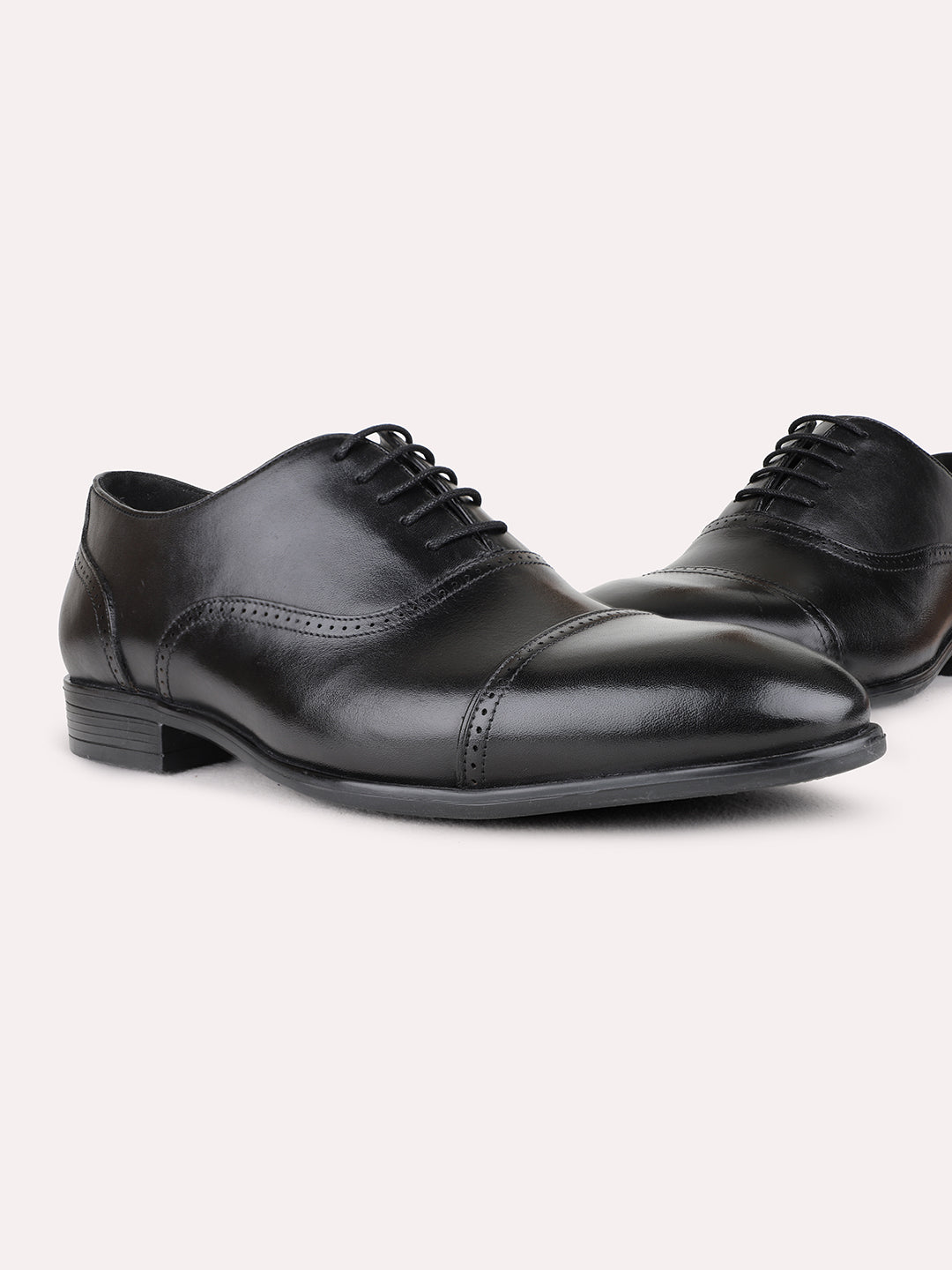 Mens Black Formal Party Wear Solid Pointed Toe Derby Shoe