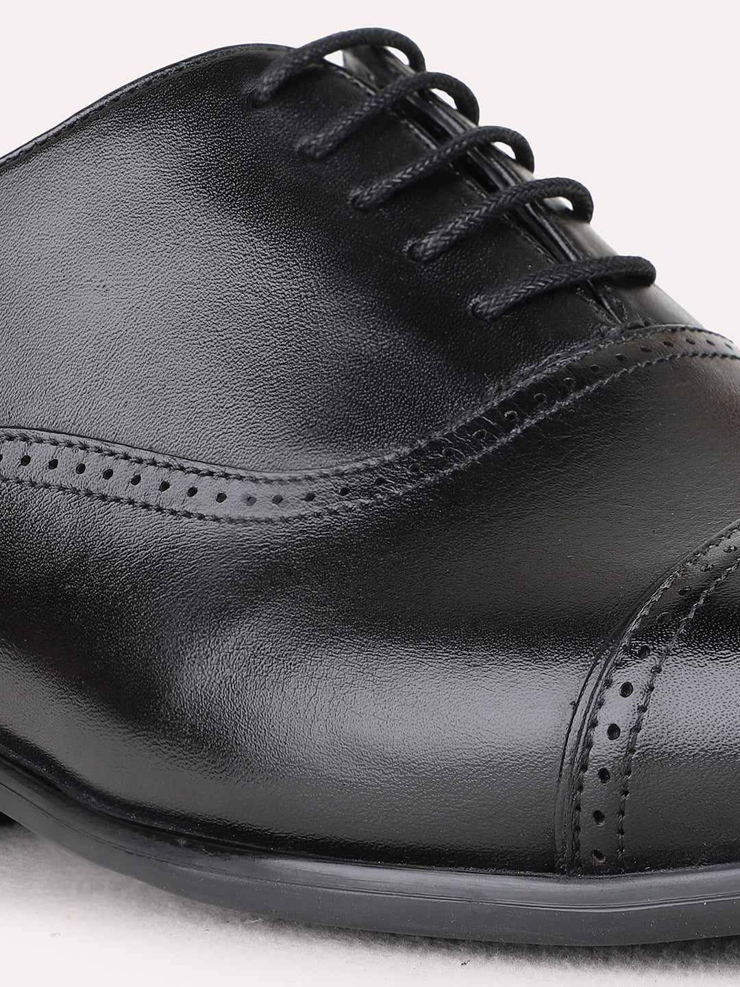 Mens Black Formal Party Wear Solid Pointed Toe Derby Shoe