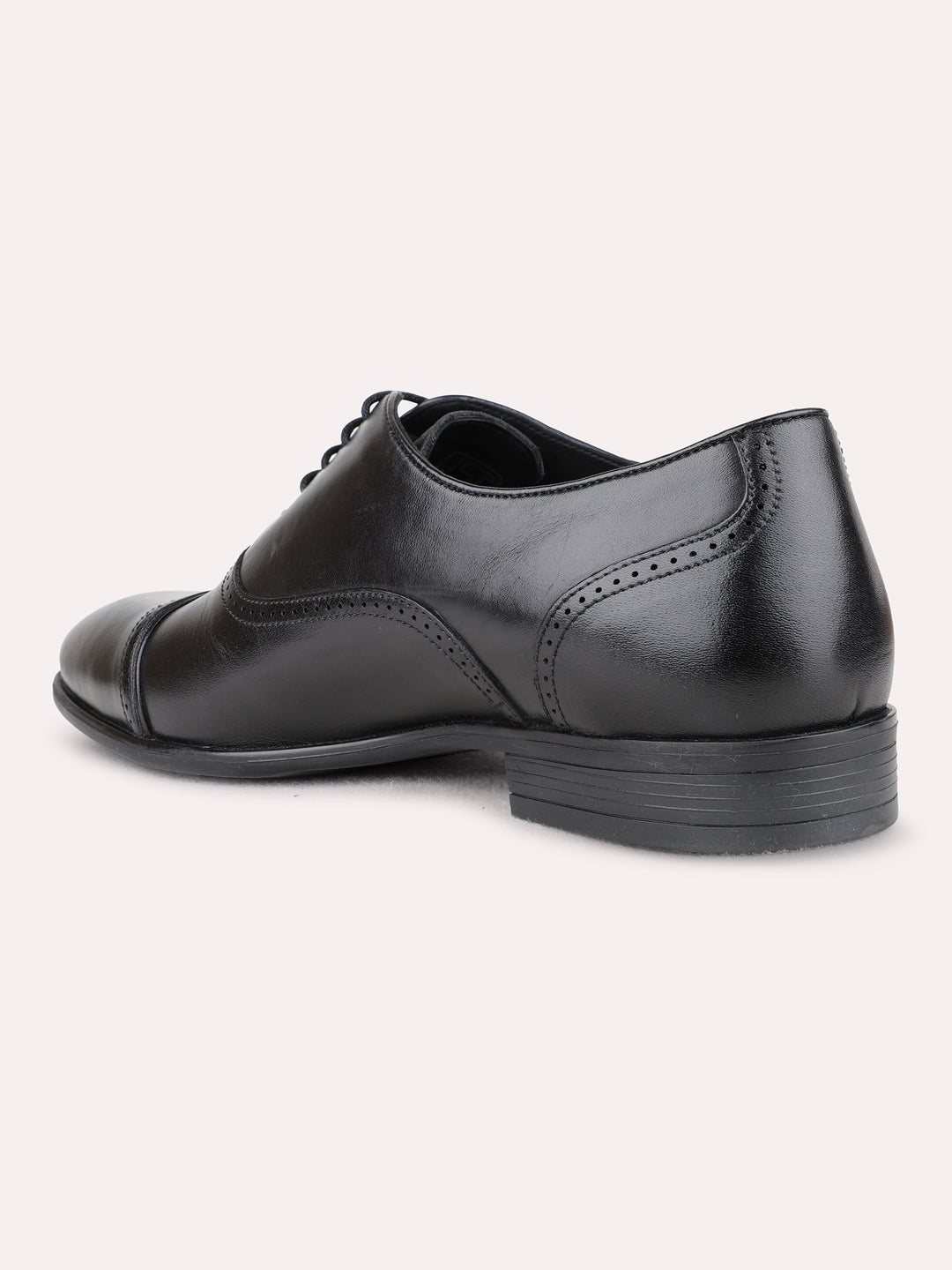 Mens Black Formal Party Wear Solid Pointed Toe Derby Shoe