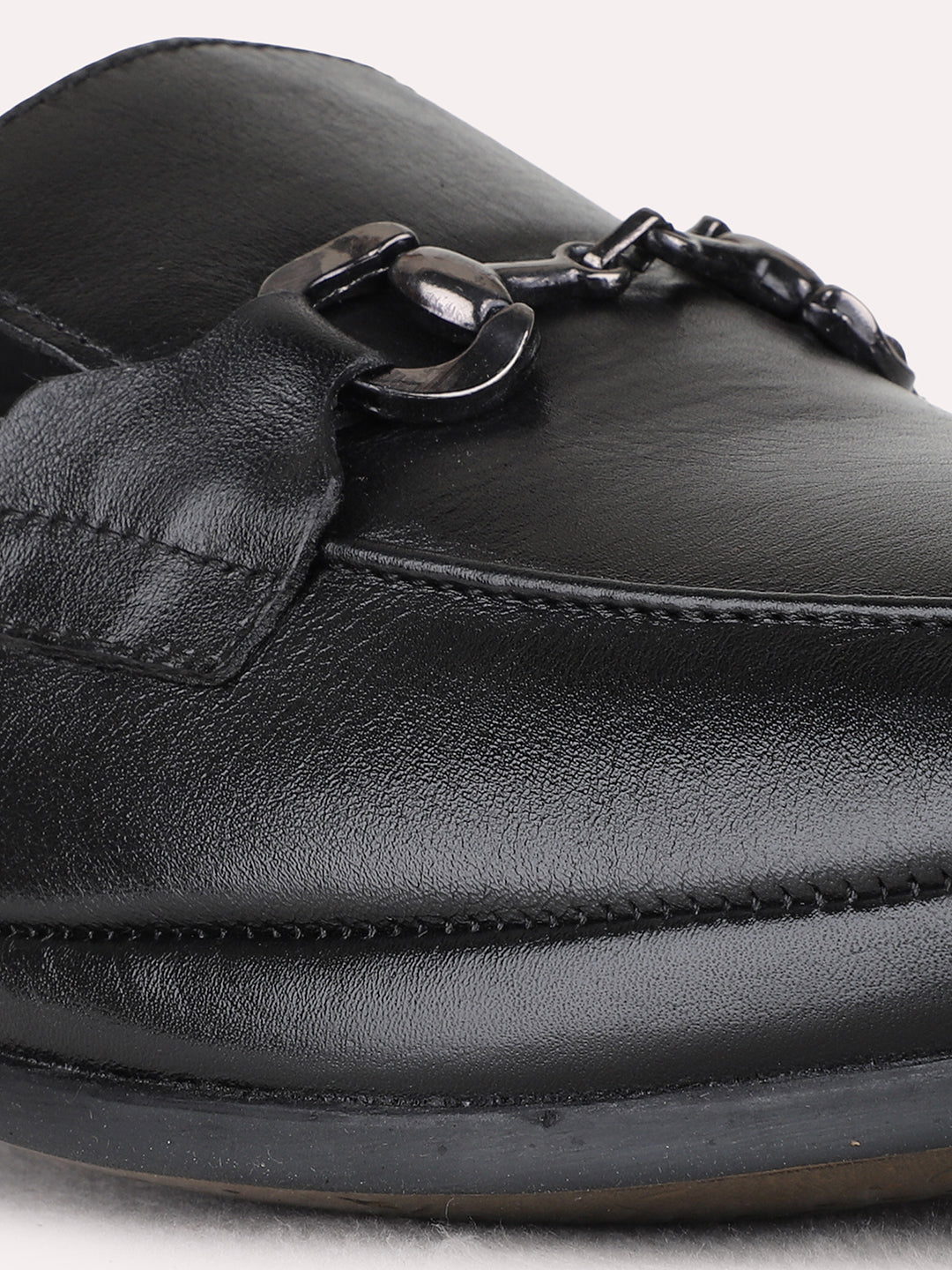 Mens Black Formal Solid Narrow Toe Shape Loafers Shoe