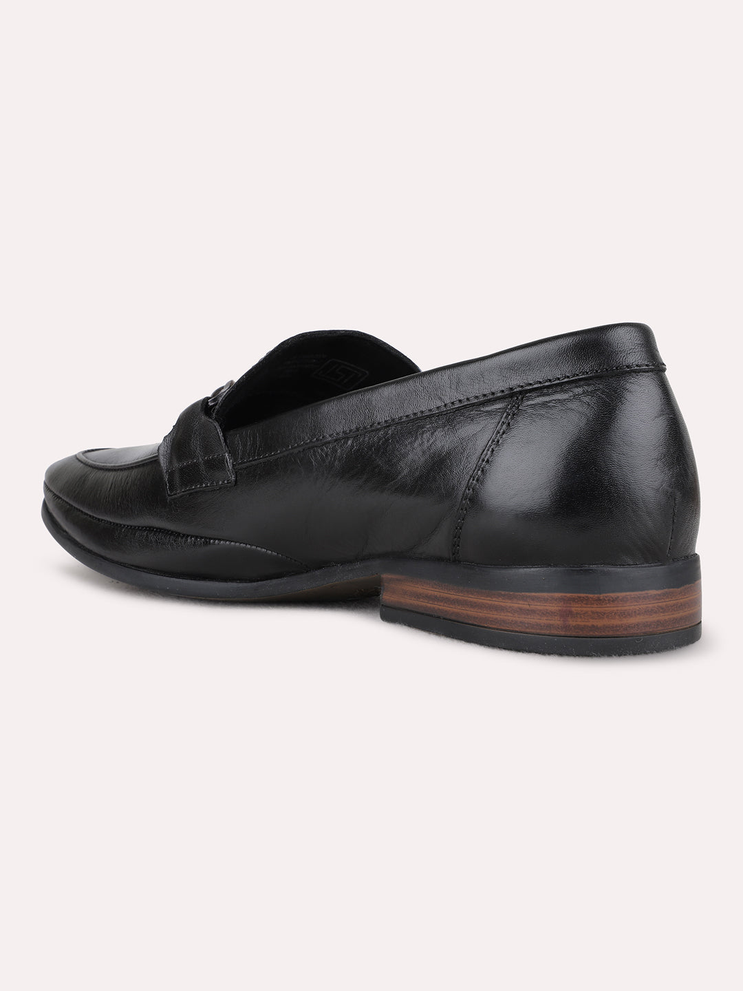 Mens Black Formal Solid Narrow Toe Shape Loafers Shoe