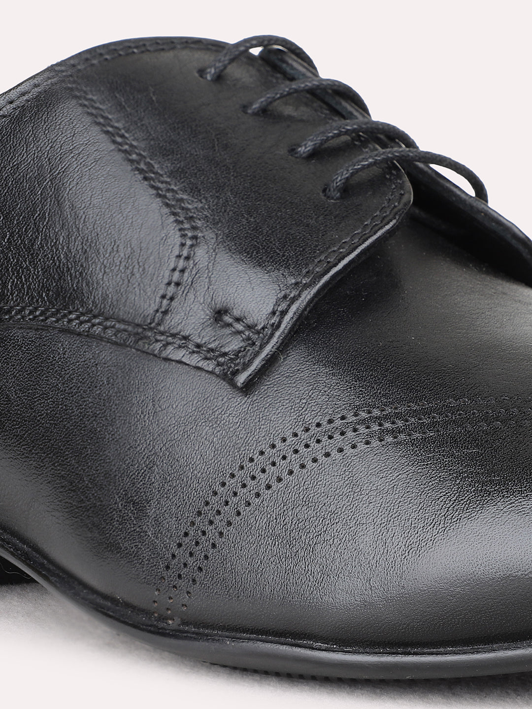 Mens Black Formal Party Wear Solid Pointed Toe Derby