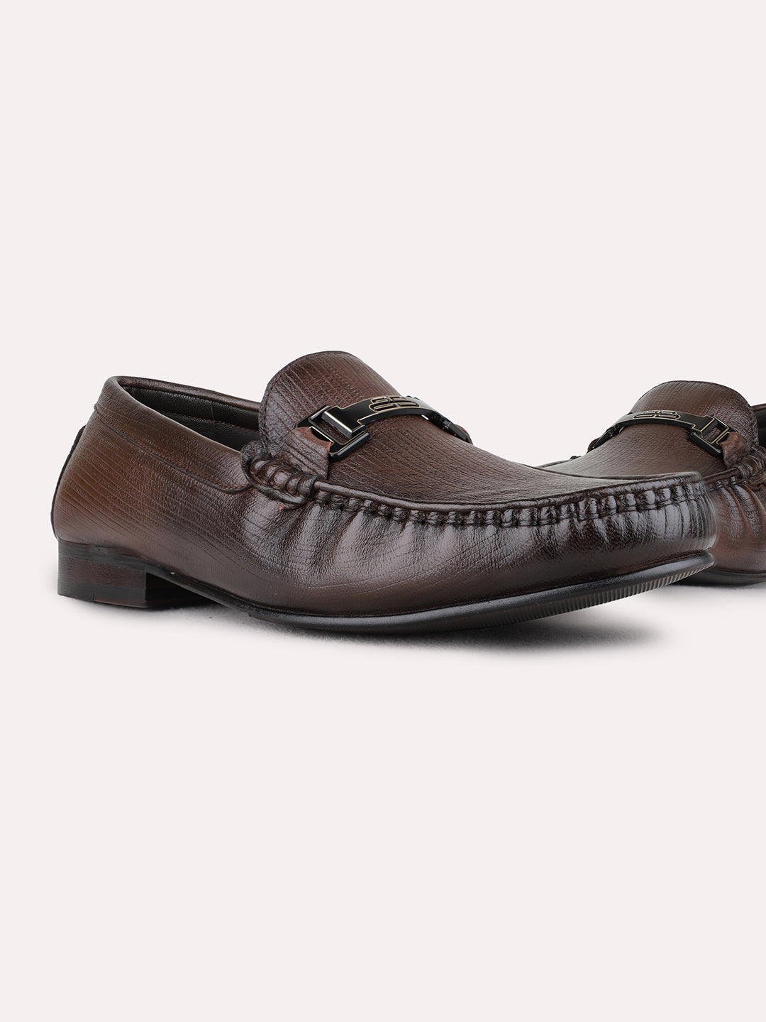 Mens Tan Casual Solid Pattern Square Toe Shape Loafers