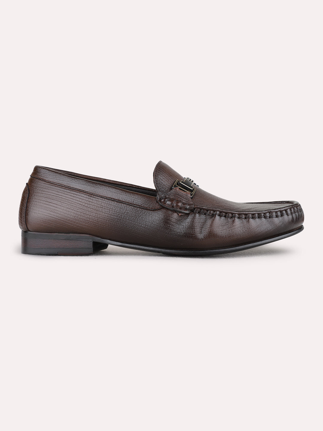 Mens Tan Casual Solid Pattern Square Toe Shape Loafers