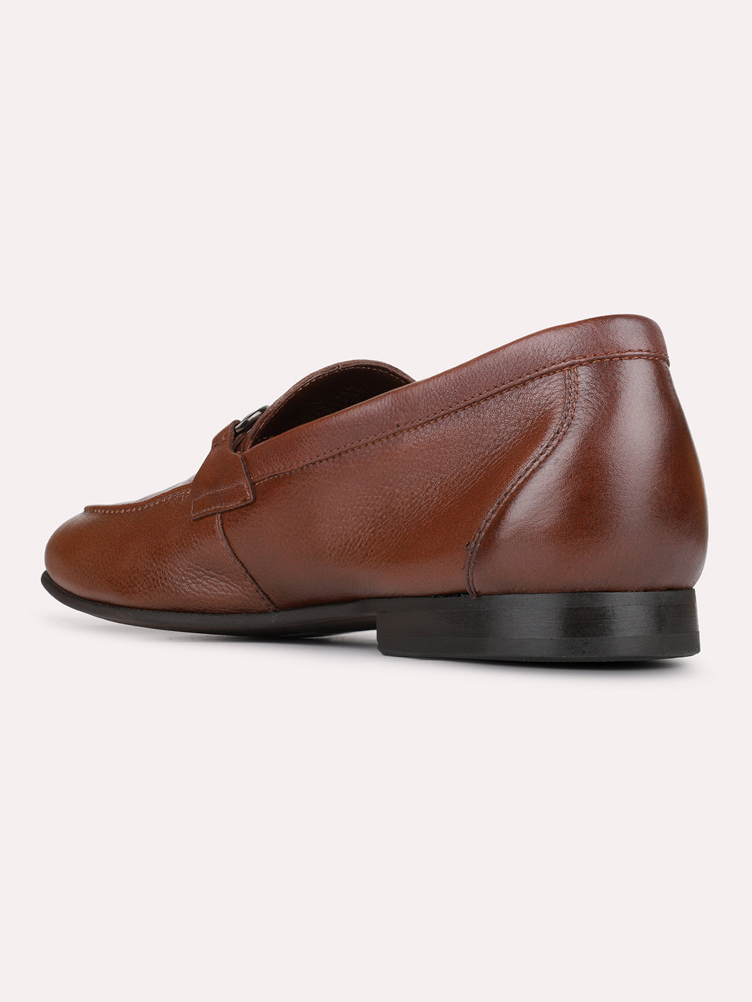 Mens Tan Formal Solid Pointed Toe Moccasin