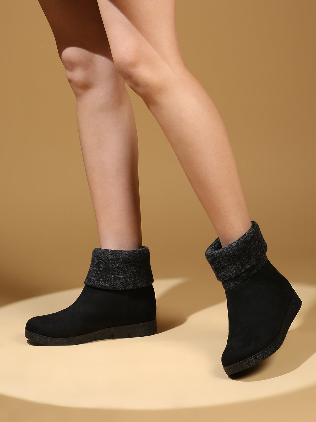 Buy Now Women Black Flat Boots