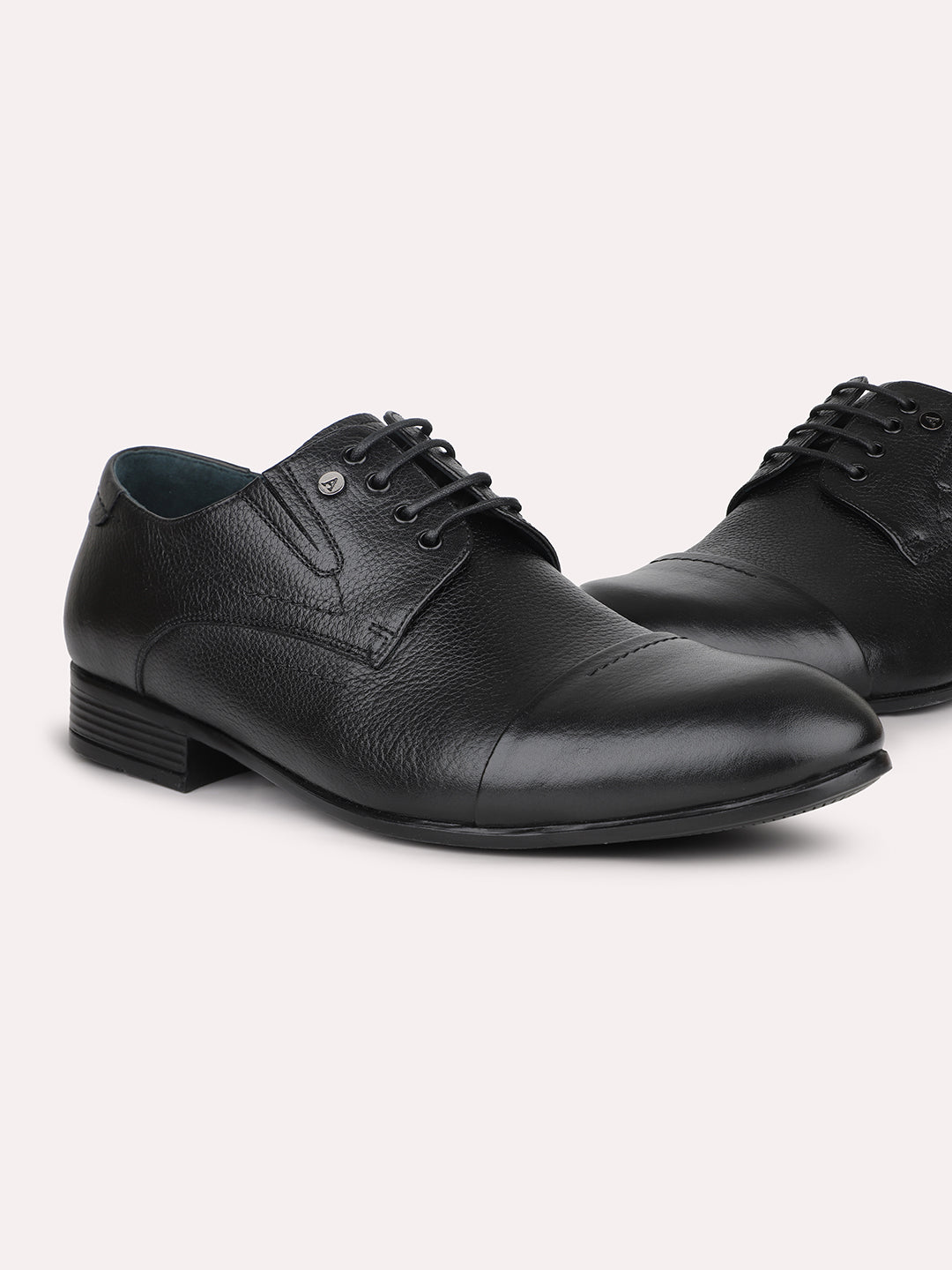 Atesber Black Formal Lace-Up For Mens