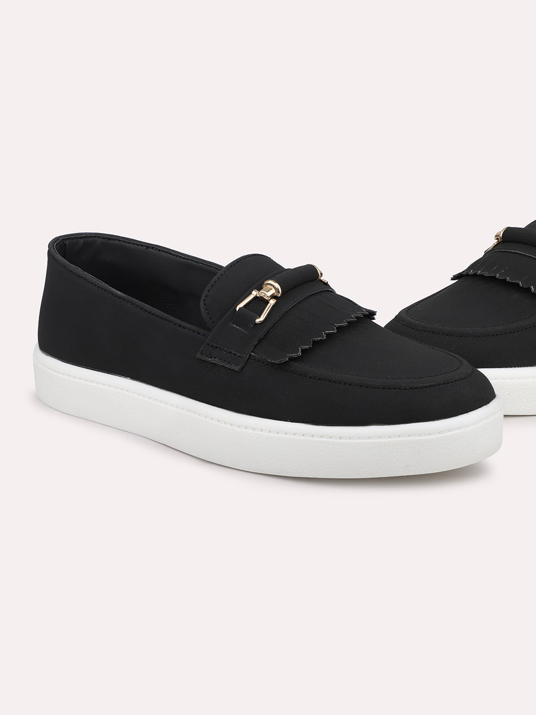 Women Black Lightweight Loafers