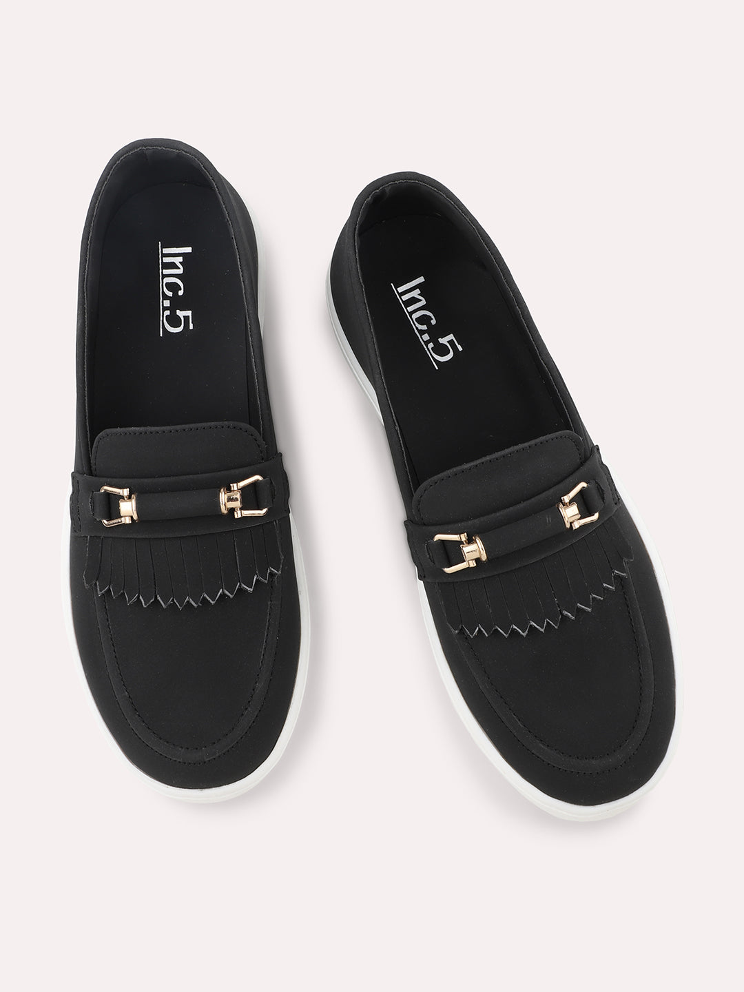 Women Black Lightweight Loafers