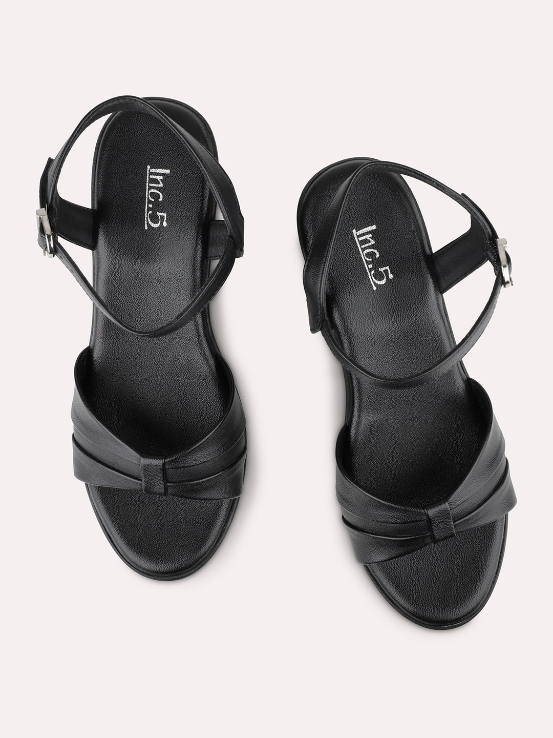 Womens Black Casual Open toe Wedges Sandals