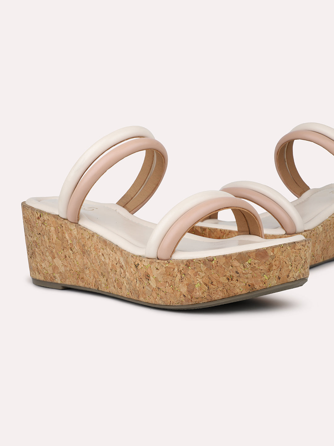 Womens Peach Casual Open toe Wedges Sandals