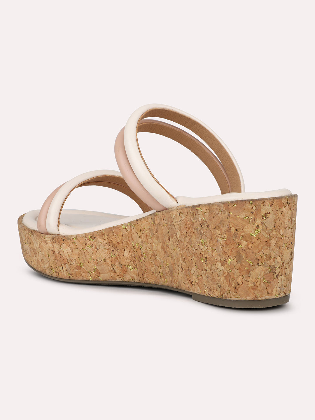 Womens Peach Casual Open toe Wedges Sandals