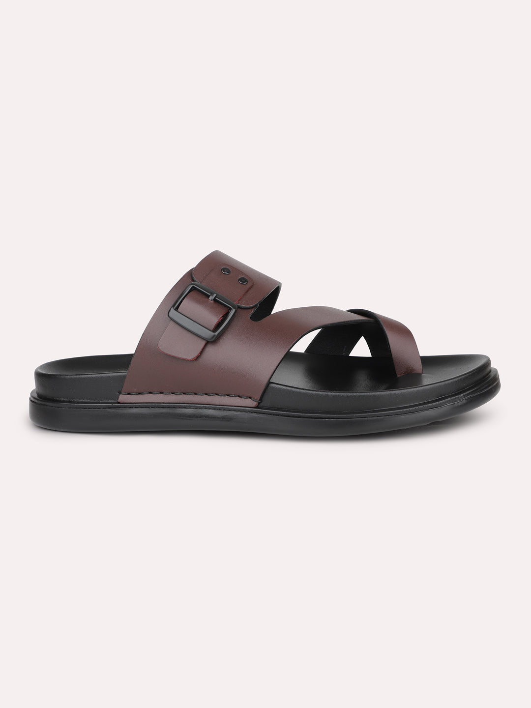 Atesber Cherry Crossed Toe Post Formal Sandal For Mens