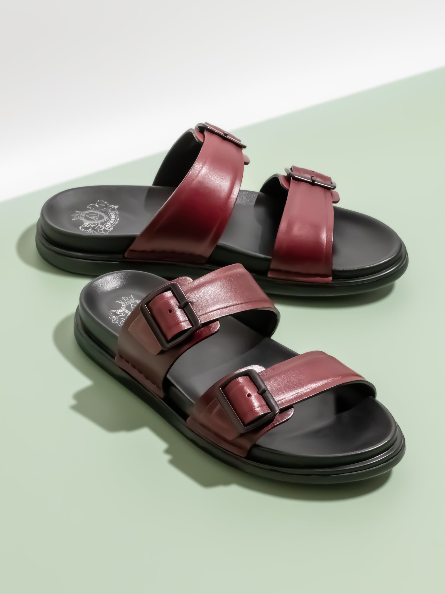 Atesber Cherry Casual Sandal With Buckle For Men