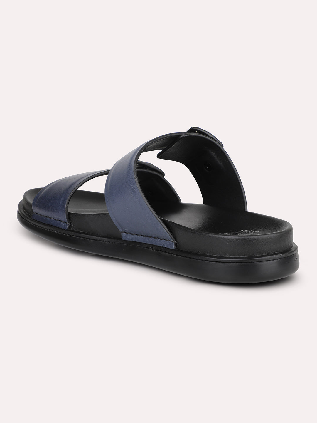 Atesber Blue Casual Sandal With Buckle For Men