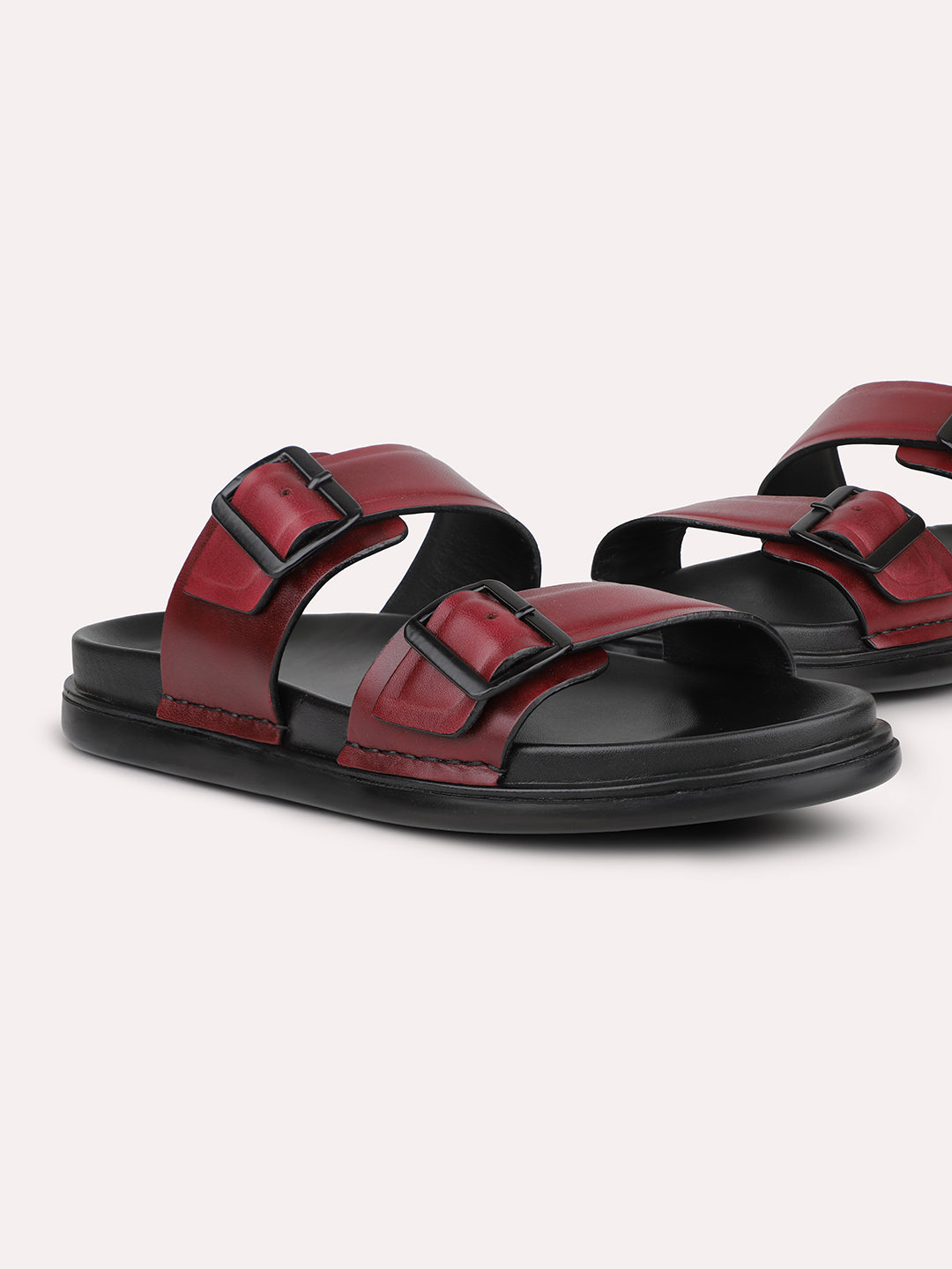 Atesber Cherry Casual Sandal With Buckle For Men