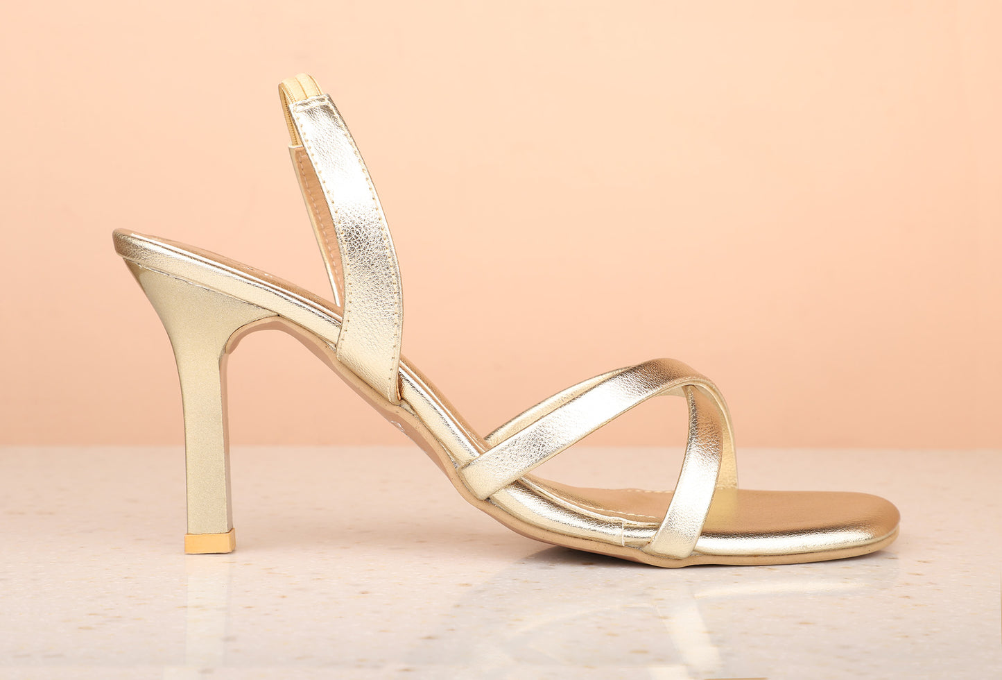 Women Gold Stiletto Heels